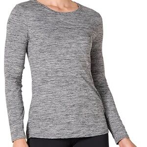 lululemon athletica Women's Long Sleeve Heathered Gray Tee